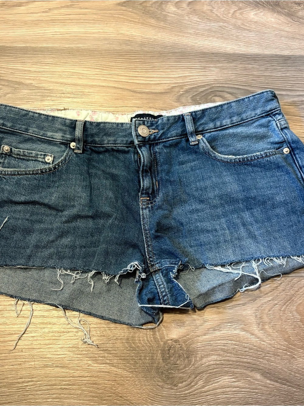Aeropostale Distressed Blue Denim Cutoff Shorts